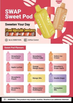 ELFBAR SWAP 25K PUFFS : PREFILLED POD ONLY / ELFBAR DEVICE (ASING Battery)