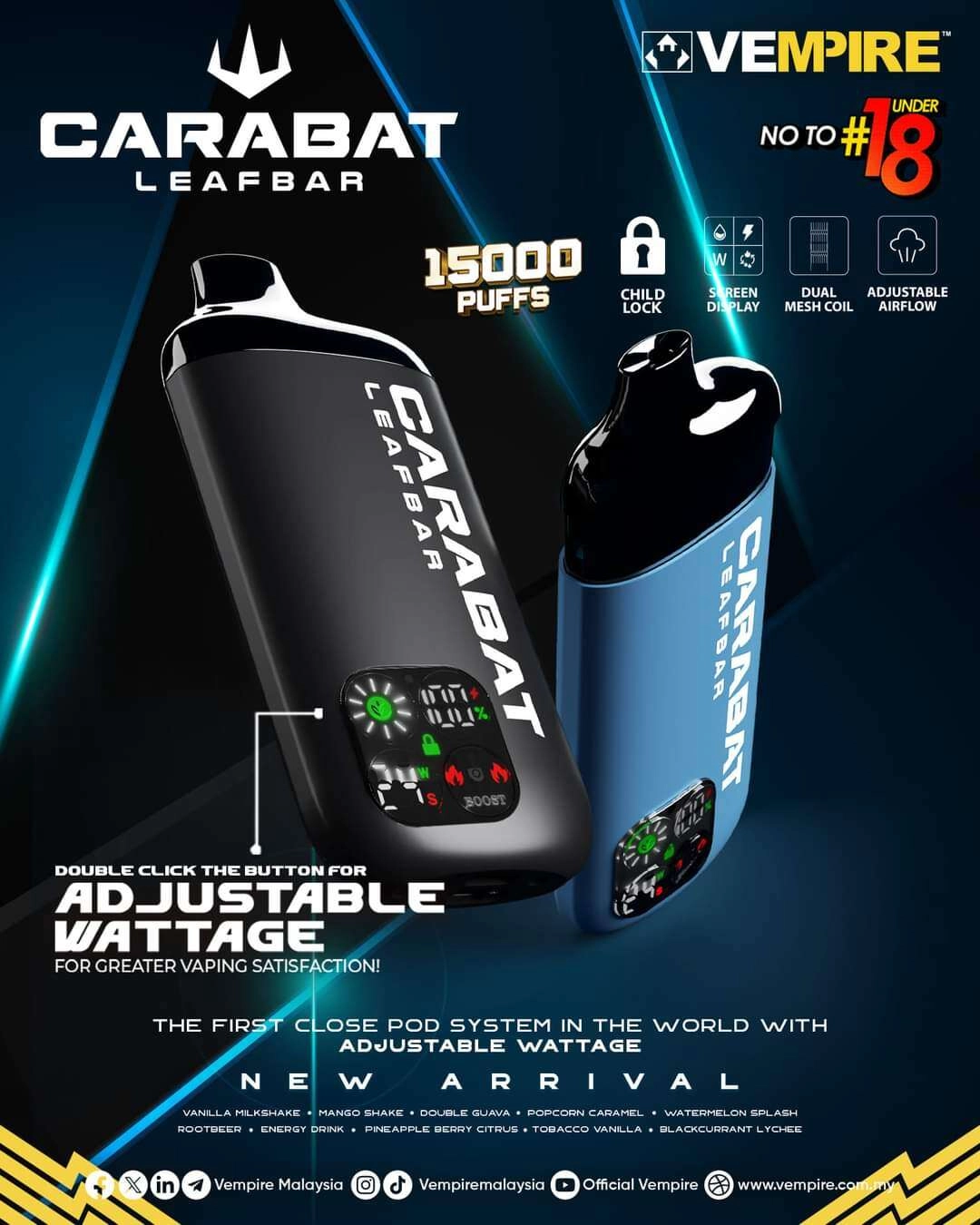 CARABAT LEAFBAR (KRIZ) 15K PUFF - Image 2