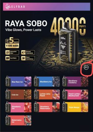 ELF BAR RAYA SOBO 40000 40K DISPOSABLE KIT
