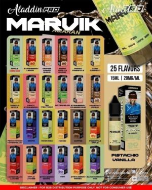 Aladdin Pro PE511 MARVIK FLAVOR 18K 18000 Puffs DSP Pod Fullset and Cartridge