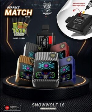 SNOWWOLF SMART HD 16K DEVICE TATA 15ML FLAVOR OPTION