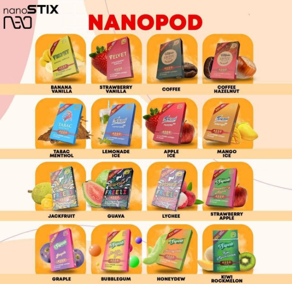 NANOSTIX NANOPOD FLAVOUR REGULAR Single Pack 1box 1pcs - Image 2