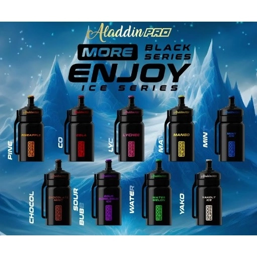 Aladdin Pro More Enjoy Black Series 12K puff - Image 3