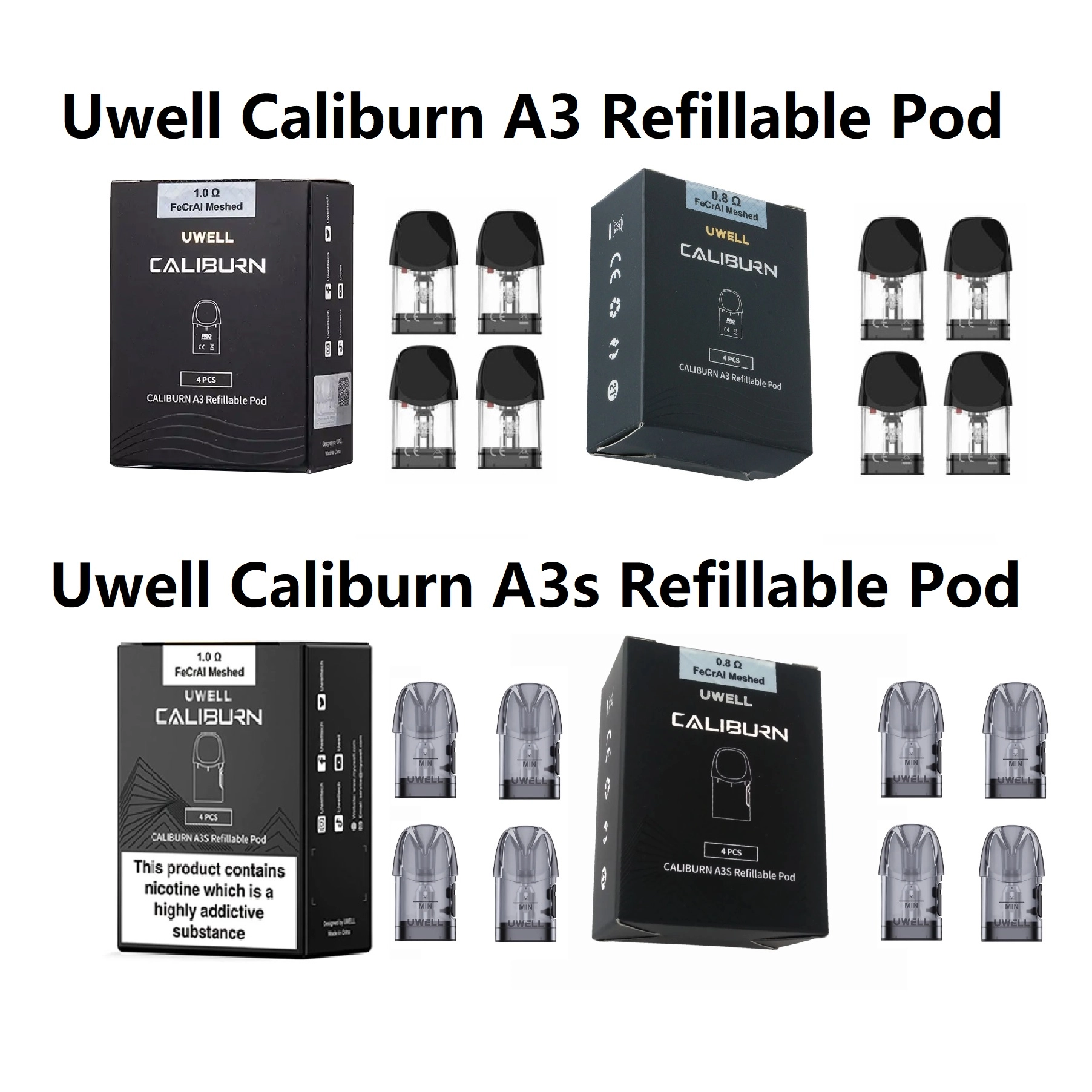 Uwell Caliburn A3 / A3s Pod Cartridge