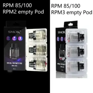 SMOK RPM 85/100 Empty Pods, 1) RPM2 Pods 2) RPM3 Pods