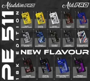 Aladdin Pro PE511 18K 18000 Puffs DSP Pod Fullset and Cartridge