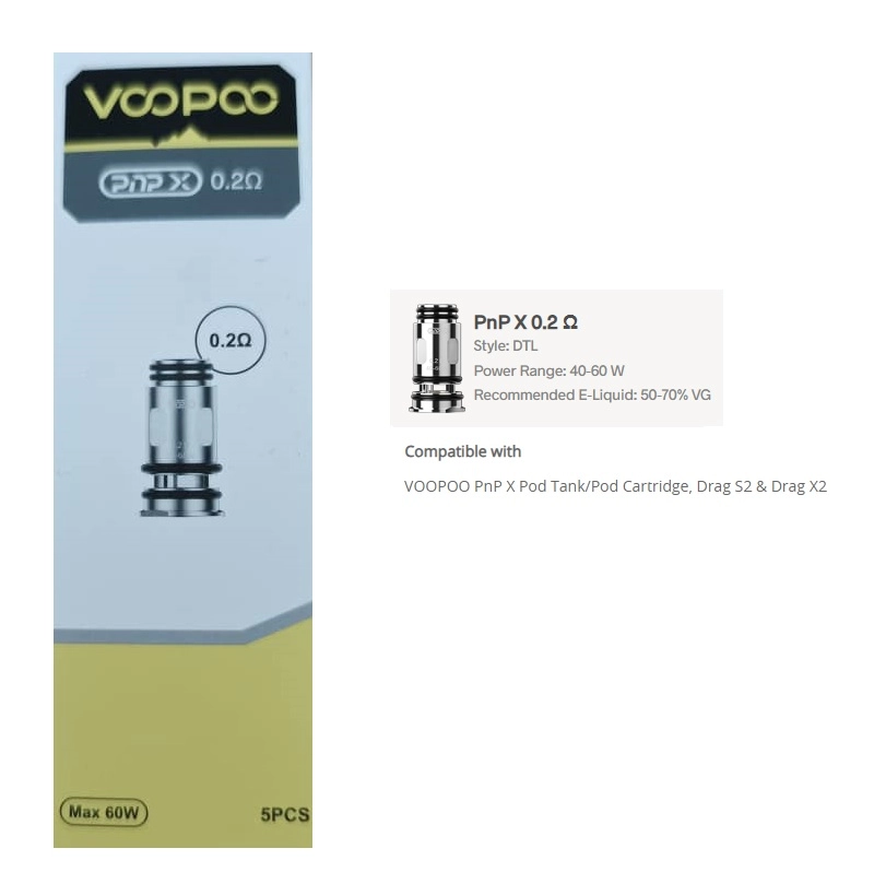 VOOPOO PnP X Coil (PnP X Platform) Replacement Coils - Image 5